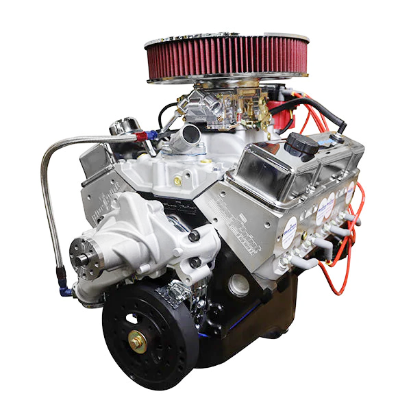 New BluePrint Small Block GM 383 c.i. drop in ready Crate Engine - dressed longblock w/ carb - BP38318CTC1D
